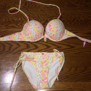 Floral Victoria’s Secret Push-up Bikini Set
